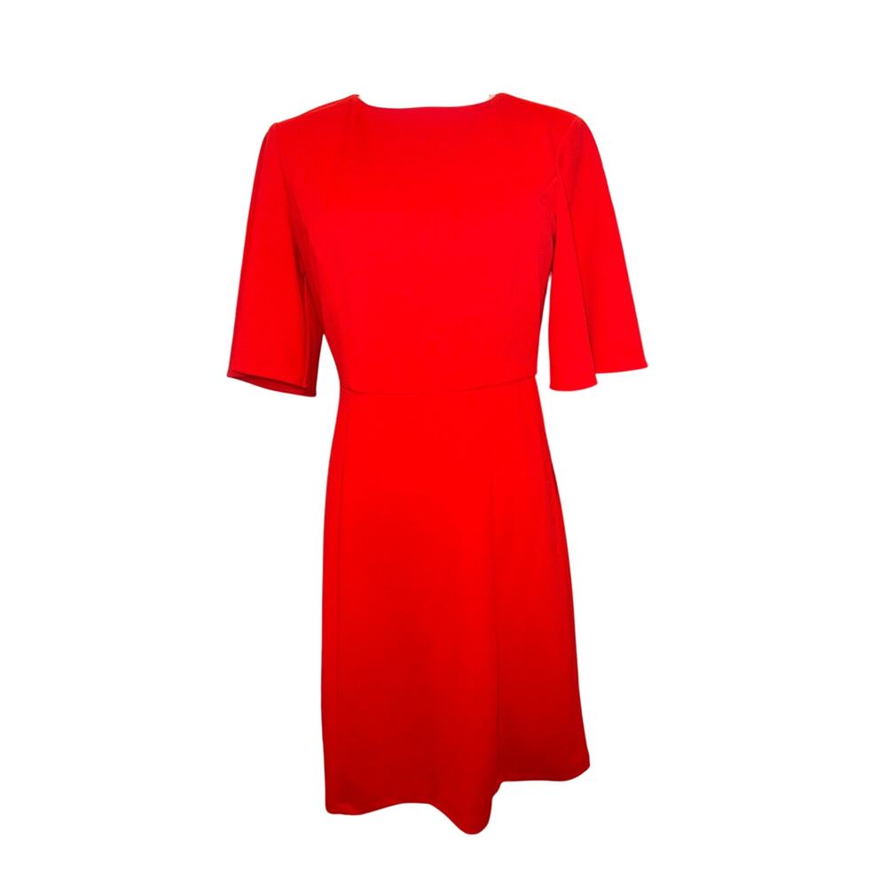 NWT Donna Morgan Red Flutter Sleeve Mini Sheath Dress Size 2